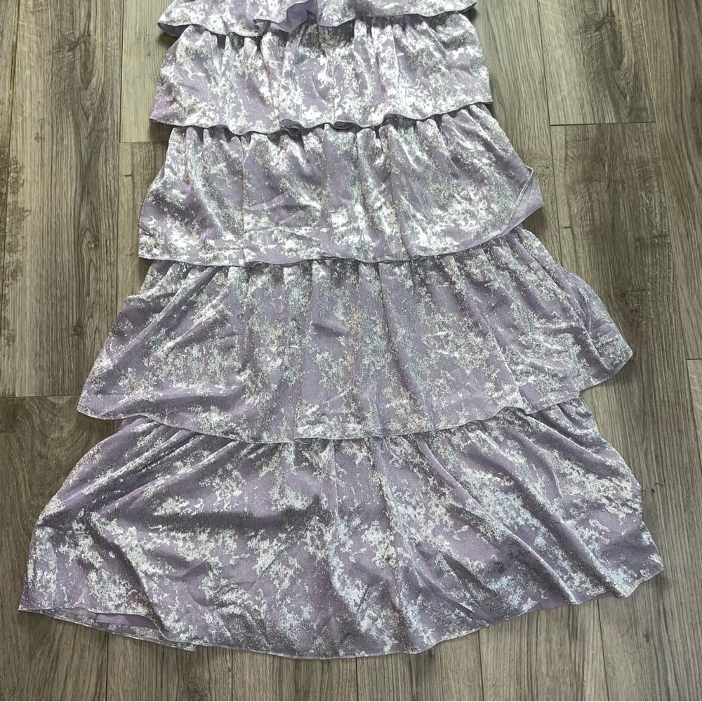 Aidan by Aidan Mattox Halter Tiered Maxi Dress - Picture 5 of 13